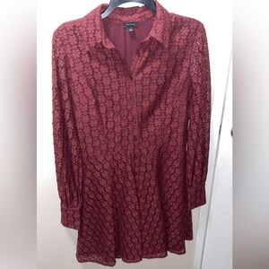 Ann Taylor Lace Flare Shirtdress size 2, worn once